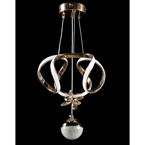 Люстра стельова LED Splendid Ray L123/2, 30W, золото, білий, сучасний стиль, регульована висота