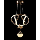 Люстра стельова LED Splendid Ray L123/2, 30W, золото, білий, сучасний стиль, регульована висота Люстра стельова LED Splendid Ray L123/2, 30W, золото, білий, сучасний стиль, регульована висота