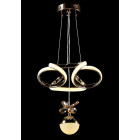 Люстра стельова LED Splendid Ray L124/2, 2 лампи, золото, білий, регульована висота 30-120 см Люстра стельова LED Splendid Ray L124/2, 2 лампи, золото, білий, регульована висота 30-120 см