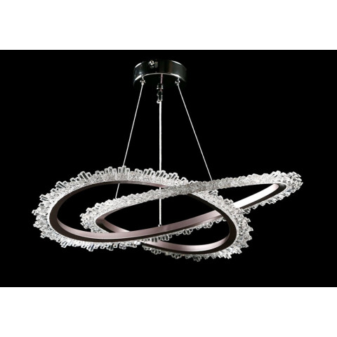 Люстра стельова LED Splendid Ray L145/1, 40W, хром/сірий, регулювання висоти 30-90 см, сучасний стиль для дому