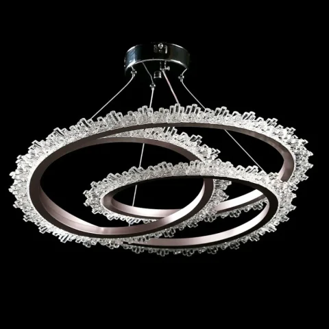 Люстра стельова LED Splendid Ray L146/1, хром/кава/білий, 1 лампа, регульована висота 30–100 см, діаметр 55 см Люстра стельова LED Splendid Ray L146/1, хром/кава/білий, 1 лампа, регульована висота 30–100 см, діаметр 55 см