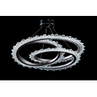 Люстра стельова LED Splendid Ray L146/1, хром, 1 лампа, регульована висота 30-100 см, діаметр 55 см, сучасний стиль для дому Люстра стельова LED Splendid Ray L146/1, хром, 1 лампа, регульована висота 30-100 см, діаметр 55 см, сучасний стиль для дому
