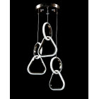 Люстра світлодіодна Splendid Ray LB09/3L LED, 3 лампи, золото, білий, для зали Люстра світлодіодна Splendid Ray LB09/3L LED, 3 лампи, золото, білий, для зали