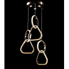 Люстра світлодіодна Splendid Ray LB09/3L LED, 3 лампи, золото, білий, для зали Люстра світлодіодна Splendid Ray LB09/3L LED, 3 лампи, золото, білий, для зали