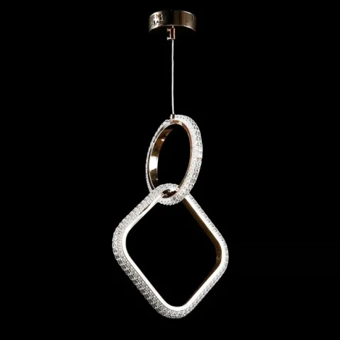 Люстра стельова LED Splendid Ray LB10/1L, 22W, золото/білий, сучасний стиль Люстра стельова LED Splendid Ray LB10/1L, 22W, золото/білий, сучасний стиль