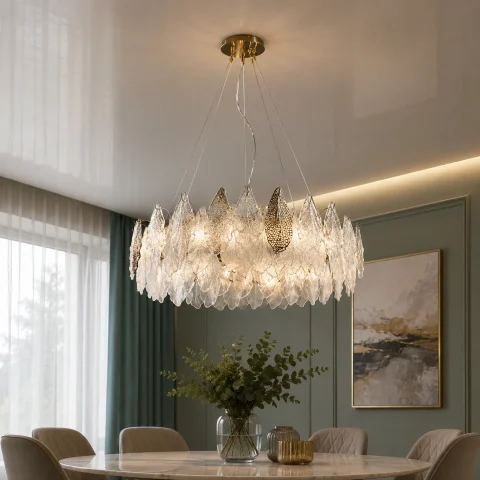 Підвісна кришталева люстра Splendid Ray LM2327/800/10 SGD