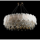 Дизайнерська кришталева люстра Splendid Ray LM2328/800/10 (SGD) E14 на 10 ламп до 25 м2 золото з пелюстками Дизайнерська кришталева люстра Splendid Ray LM2328/800/10 (SGD) E14 на 10 ламп до 25 м2 золото з пелюстками