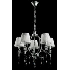 Люстра з абажурами Splendid Ray L80054/5 (SHABIN SLIVER) хром, 5 ламп, Ø60 см