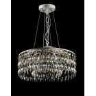 Кришталева люстра Crystal для спальні Splendid Ray L88106/400/5 WT+GD біле золото 5 ламп E14 діаметр 40 см
