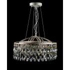 Кришталева люстра Crystal для спальні Splendid Ray L88106/400/5 WT+GD біле золото 5 ламп E14 діаметр 40 см