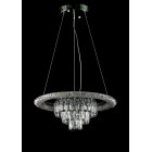 Світлодіодна люстра Splendid Ray LC118/1+1 LED (CH) з кришталем, хром, 40 Вт
