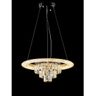 Світлодіодна люстра Splendid Ray LC118/1+1 LED (CH) з кришталем, хром, 40 Вт