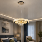 Світлодіодна люстра Splendid Ray LC131/1+1 LED (CH) з кришталем, золото, 40 Вт
