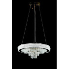 Світлодіодна люстра Splendid Ray LC131/1+1 LED (CH) з кришталем, золото, 40 Вт
