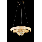 Світлодіодна люстра Splendid Ray LC131/1+1 LED (CH) з кришталем, золото, 40 Вт