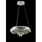 Світлодіодна люстра Splendid Ray C305/1+1 LED (CH) з кришталем, біло-золота, 40 Вт
