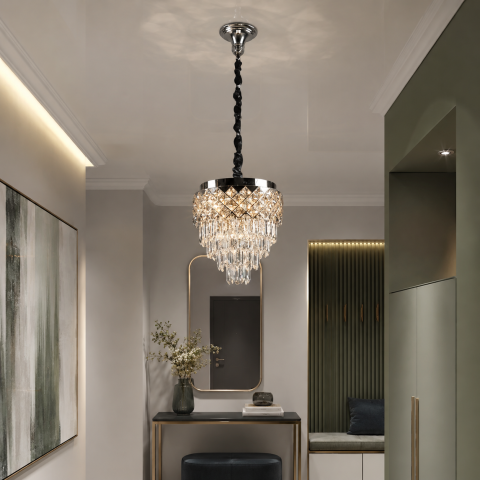 Кришталева LED люстра Splendid Ray L9041/300/1 LED (CH+Clear)