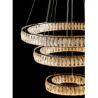 Світлодіодна люстра Splendid Ray L8015/400+600+800/3 LED (CH+Clear) з кришталем, хром, 235 Вт