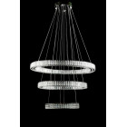 Світлодіодна люстра Splendid Ray L8045/400+600+800/3 LED (CH+Clear) з кришталем, хром, 235 Вт