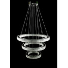 Світлодіодна люстра Splendid Ray L8045/400+600+800/3 LED (CH+Clear) з кришталем, хром, 235 Вт