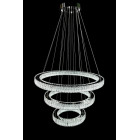 Світлодіодна люстра Splendid Ray L8045/400+600+800/3 LED (CH+Clear) з кришталем, хром, 235 Вт