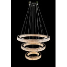 Світлодіодна люстра Splendid Ray L8045/400+600+800/3 LED (CH+Clear) з кришталем, хром, 235 Вт
