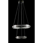 Підвісна світлодіодна люстра Splendid Ray L50503J/480+320/2 LED, 2 кільця, пульт, димер, 80 W