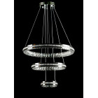 Світлодіодна люстра Splendid Ray 50503J/600+400+200/3 LED з кришталем, хром, 100 Вт, з пультом і димером