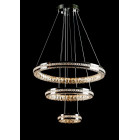 Світлодіодна люстра Splendid Ray 50503J/600+400+200/3 LED з кришталем, хром, 100 Вт, з пультом і димером