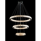 Світлодіодна люстра Splendid Ray L50603/70+50+30/3 LED з кришталем, хром, 160 Вт, з пультом і димером Світлодіодна люстра Splendid Ray L50603/70+50+30/3 LED з кришталем, хром, 160 Вт, з пультом і димером