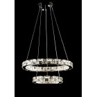 Підвісна світлодіодна люстра Splendid Ray L50604J/500+300/2 LED, 2 кільця, пульт, димер, 80 W