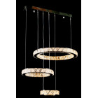 Світлодіодна люстра Splendid Ray L51007/50+35+20L/3 LED з кришталем, хром, 100 Вт, з пультом і димером