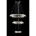 Світлодіодна люстра Splendid Ray L51007/50+35+20/3 LED з кришталем, хром, 100 Вт, з пультом і димером Світлодіодна люстра Splendid Ray L51007/50+35+20/3 LED з кришталем, хром, 100 Вт, з пультом і димером