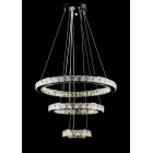 Світлодіодна люстра Splendid Ray L51007/60+40+20/3 LED з кришталем, хром, 100 Вт, з пультом і димером Світлодіодна люстра Splendid Ray L51007/60+40+20/3 LED з кришталем, хром, 100 Вт, з пультом і димером