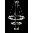 Світлодіодна люстра Splendid Ray L40802/60+40+20/3 LED з кришталем, хром, 100 Вт, з пультом і димером