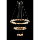 Світлодіодна люстра Splendid Ray L40802/60+40+20/3 LED з кришталем, хром, 100 Вт, з пультом і димером
