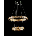 Світлодіодна люстра Splendid Ray L40802/480+320/2 LED з кришталем, хром, 80 Вт, з пультом і димером Світлодіодна люстра Splendid Ray L40802/480+320/2 LED з кришталем, хром, 80 Вт, з пультом і димером