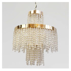 Компактна каскадна LED люстра 376-400GD Artlight у золотому кольорі