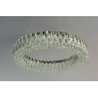Підвісна кришталева LED-люстра кільце Linisoln 50033-500 50 см 80 Вт із димером для спальні та вітальні до 16 м2 Підвісна кришталева LED-люстра кільце Linisoln 50033-500 50 см 80 Вт із димером для спальні та вітальні до 16 м2