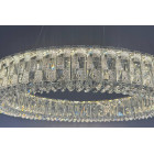 Підвісна кришталева LED-люстра кільце Linisoln 50033-500 50 см 80 Вт із димером для спальні та вітальні до 16 м2 Підвісна кришталева LED-люстра кільце Linisoln 50033-500 50 см 80 Вт із димером для спальні та вітальні до 16 м2