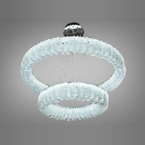 Підвісна люстра Diasha 505-800+500CH LED двоярусна кругла з кристалами (діаметр 80 см, висота до 105 см) Підвісна люстра Diasha 505-800+500CH LED двоярусна кругла з кристалами (діаметр 80 см, висота до 105 см)