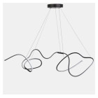 Світлодіодна люстра підвісна Artlight 51020S-BK, 78 Вт, чорна