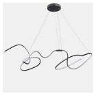 Світлодіодна люстра підвісна Artlight 51020S-BK, 78 Вт, чорна