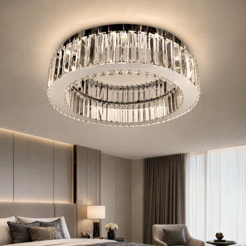 Світлодіодна стельова люстра Artlight 510578/50CH, 36 Вт, хром