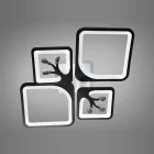Люстра 8157/2+2BK LED 3color d