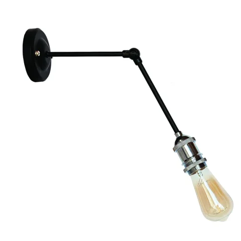 Бра настенное Levistella 752WK1201-1, E27, 60W, черный, хромированный патрон