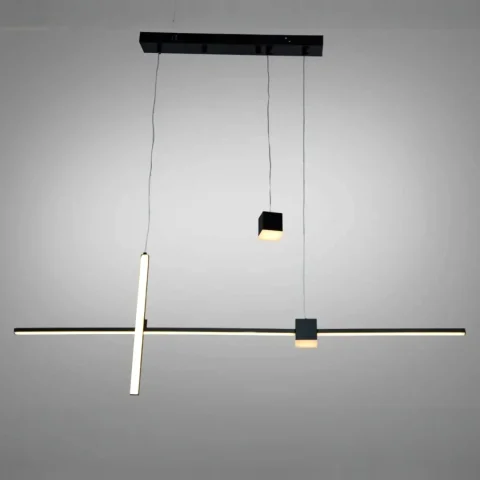 Підвісна люстра LED Diasha 5221A/1100BK чорна 27 Вт (1485 лм) 3200/4100/6500 К Підвісна люстра LED Diasha 5221A/1100BK чорна 27 Вт (1485 лм) 3200/4100/6500 К