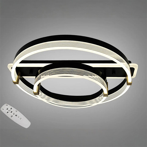 LED-люстра кільця Diasha 5248/500+300BK 75W, 4125 lm