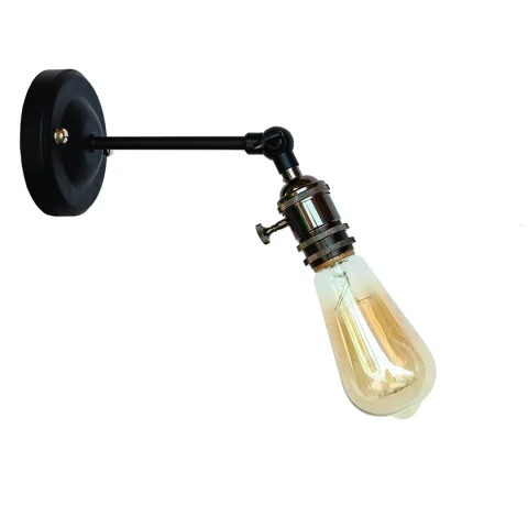 Бра настінне Levistella 752WC1504-1, E27, 60W, чорний метал, сучасний стиль