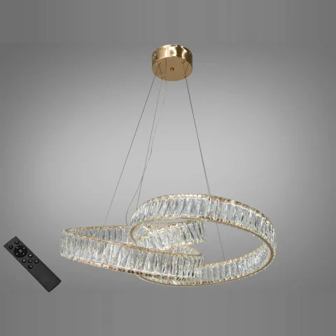 Світлодіодна люстра Diasha 531/600G 80W, золото, кристалічна, тросове підвісне кріплення Світлодіодна люстра Diasha 531/600G 80W, золото, кристалічна, тросове підвісне кріплення